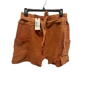Jaded Gypsy Over The Moon Shorts in Orange